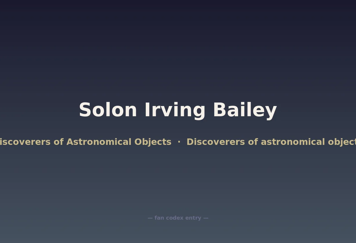 Solon Irving Bailey