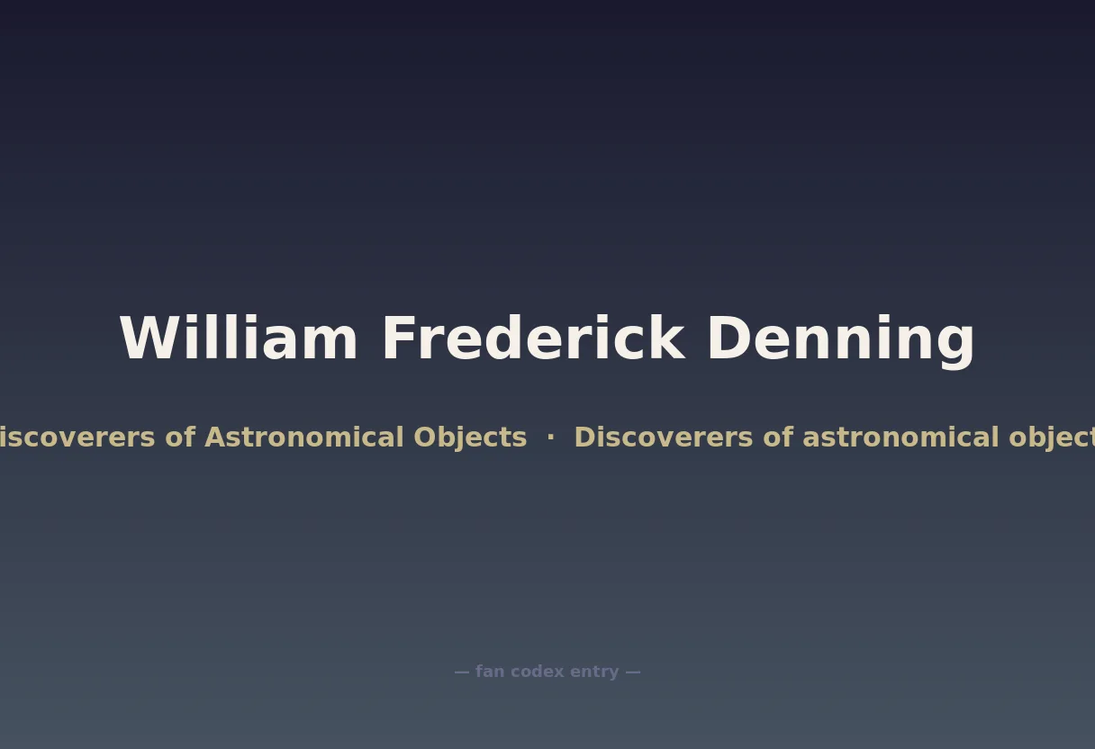 William Frederick Denning