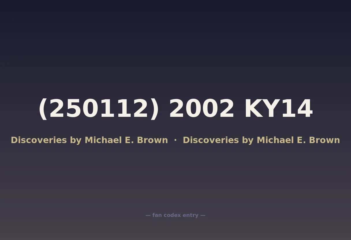 (250112) 2002 KY14