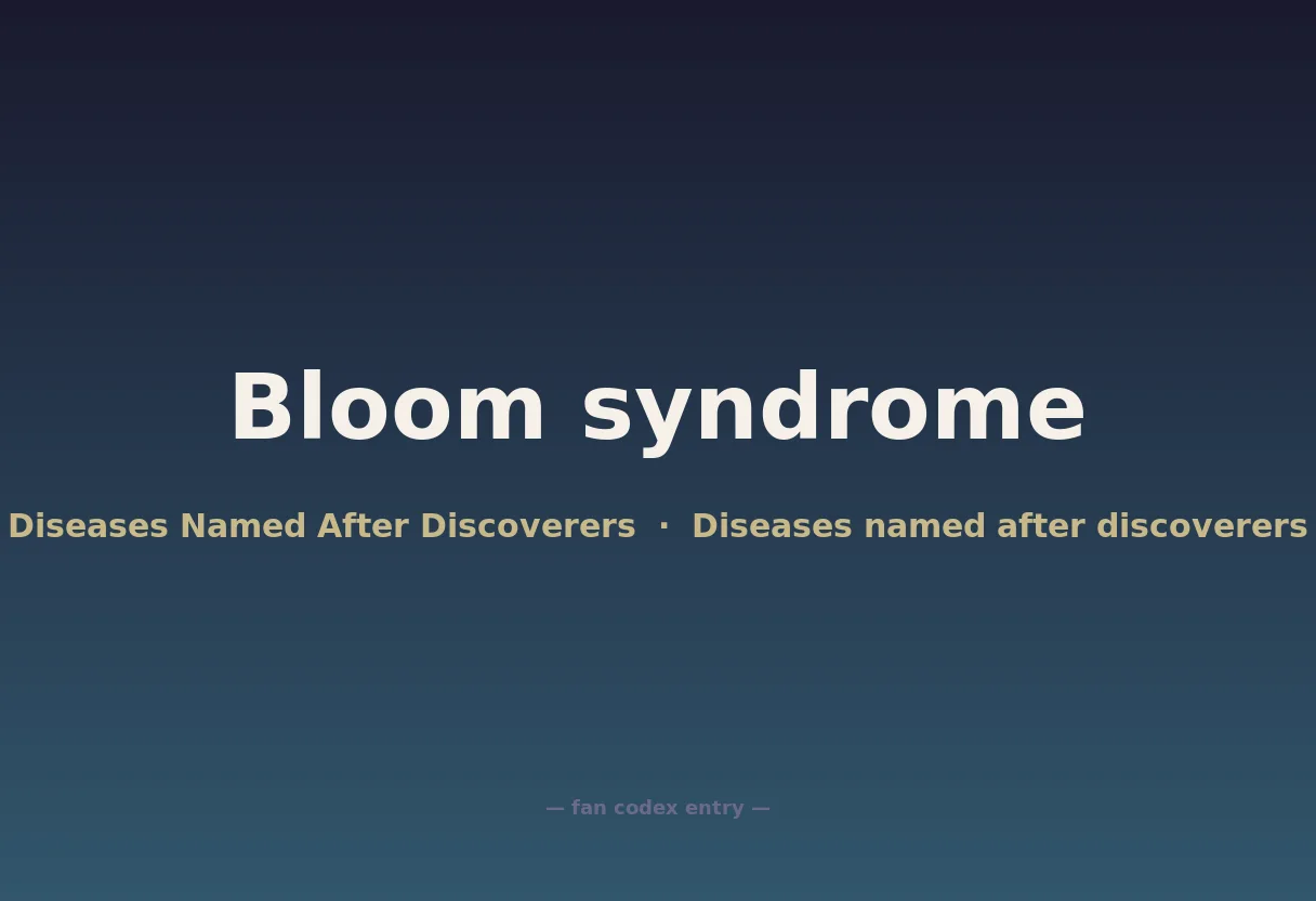 Bloom syndrome