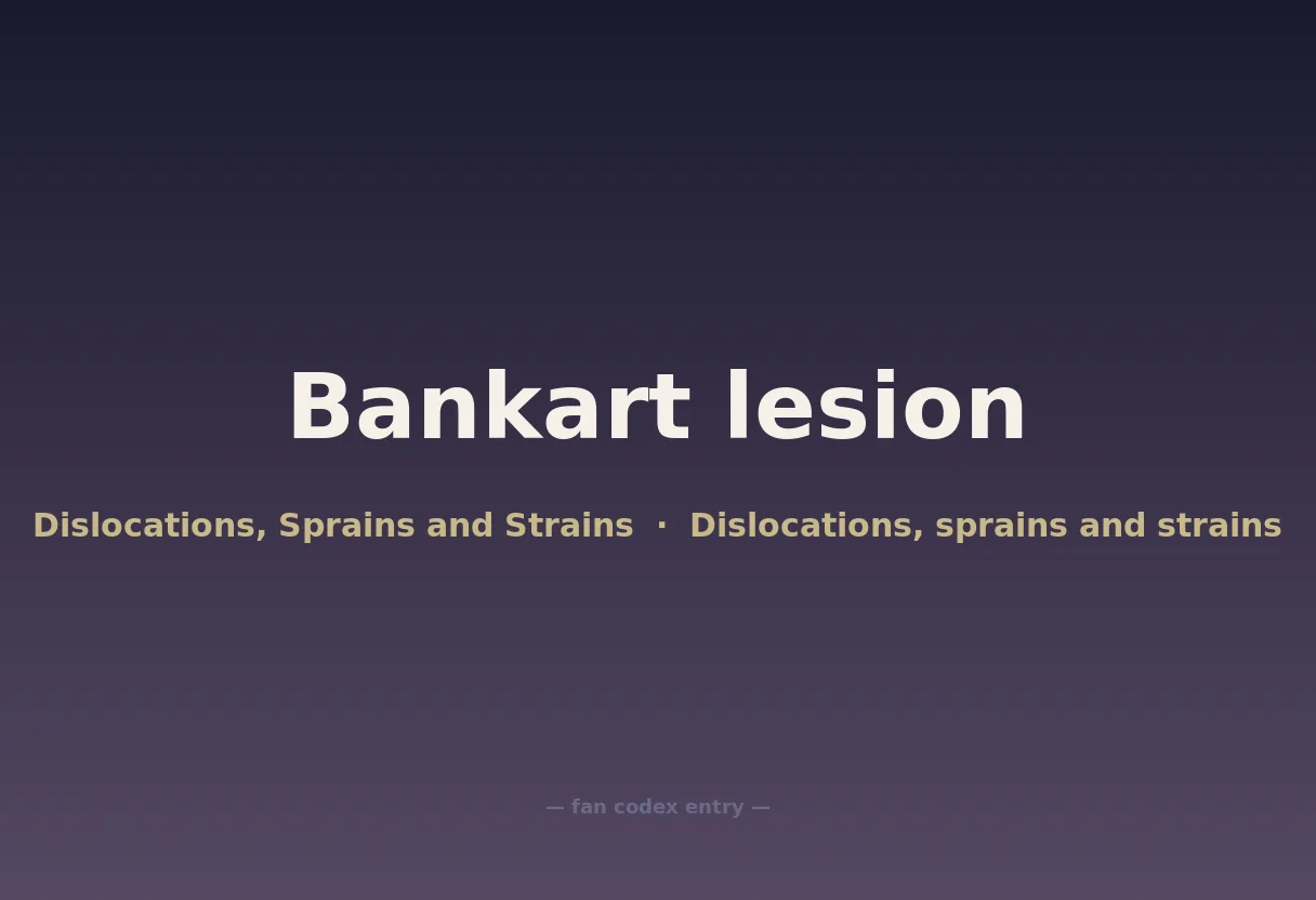 Bankart lesion