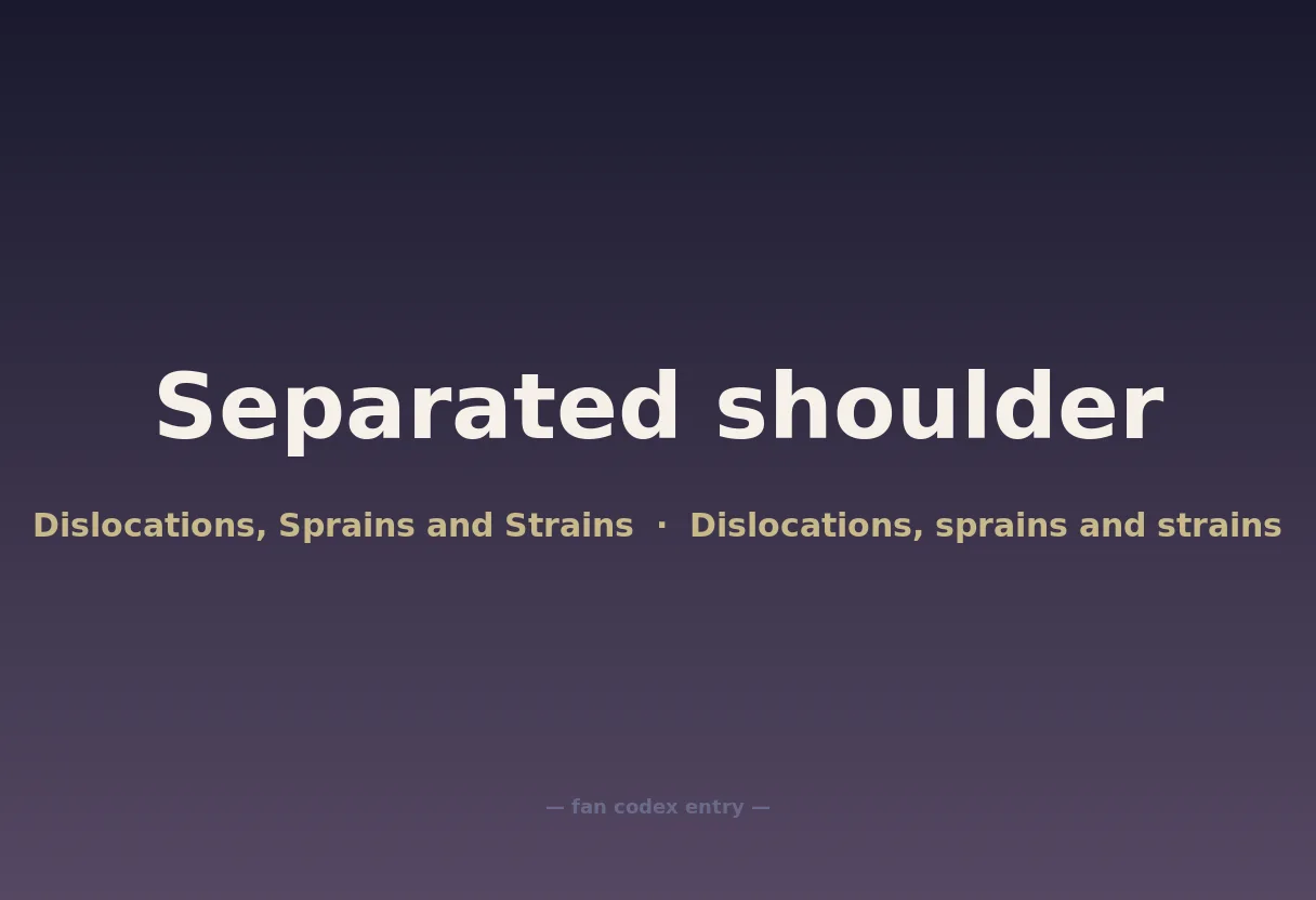 Separated shoulder