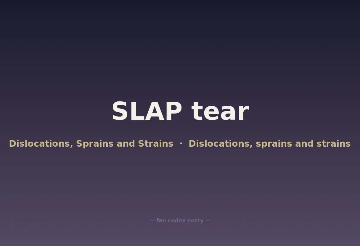 SLAP tear