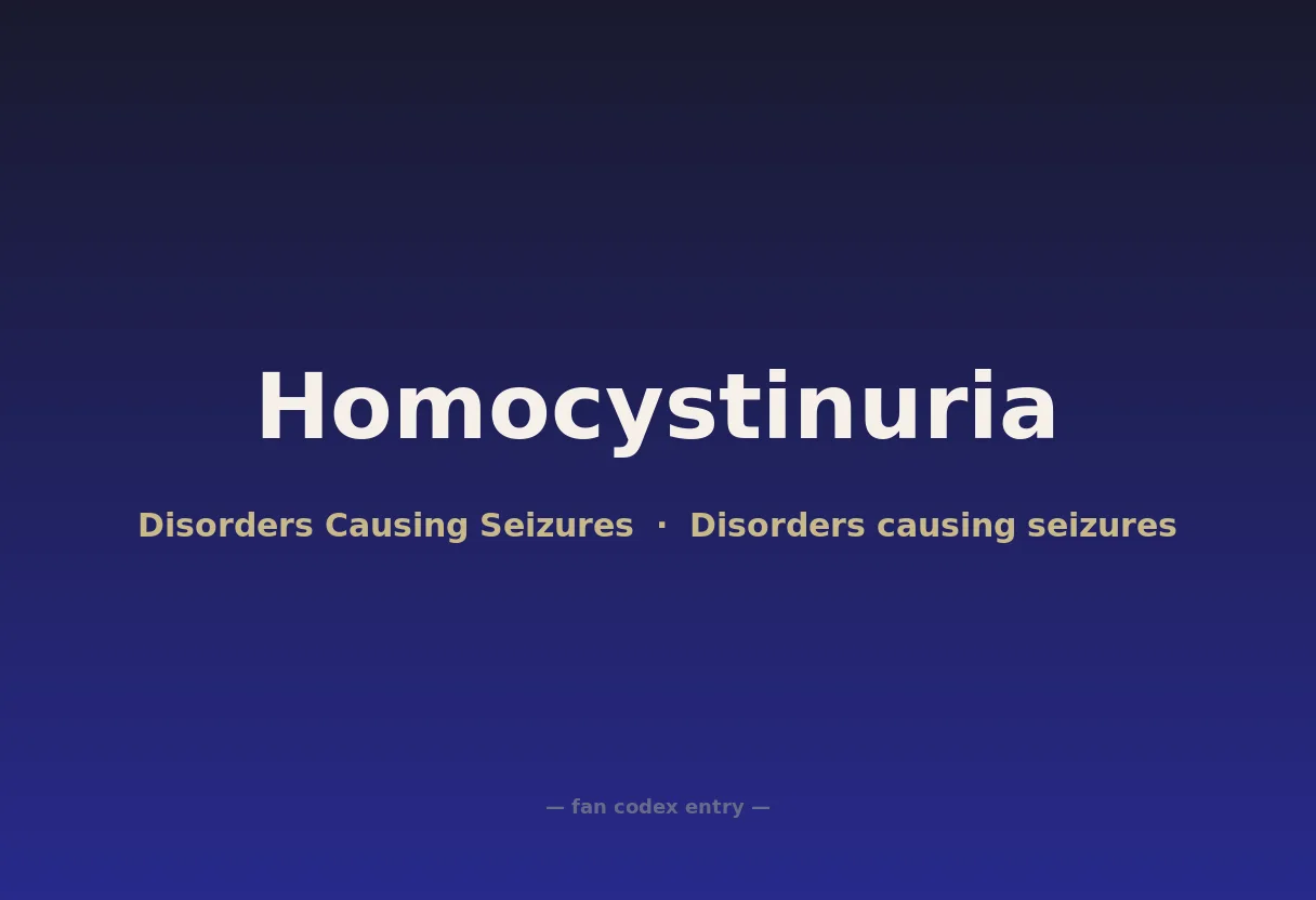 Homocystinuria