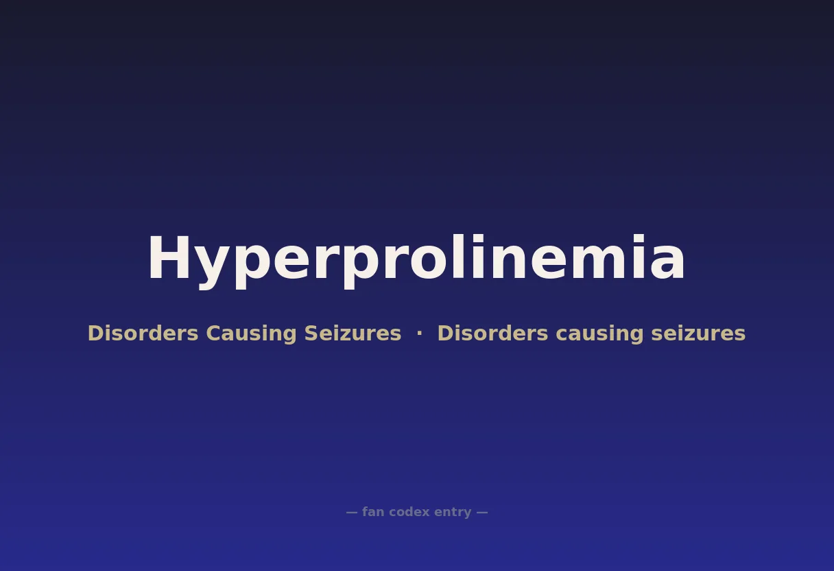 Hyperprolinemia