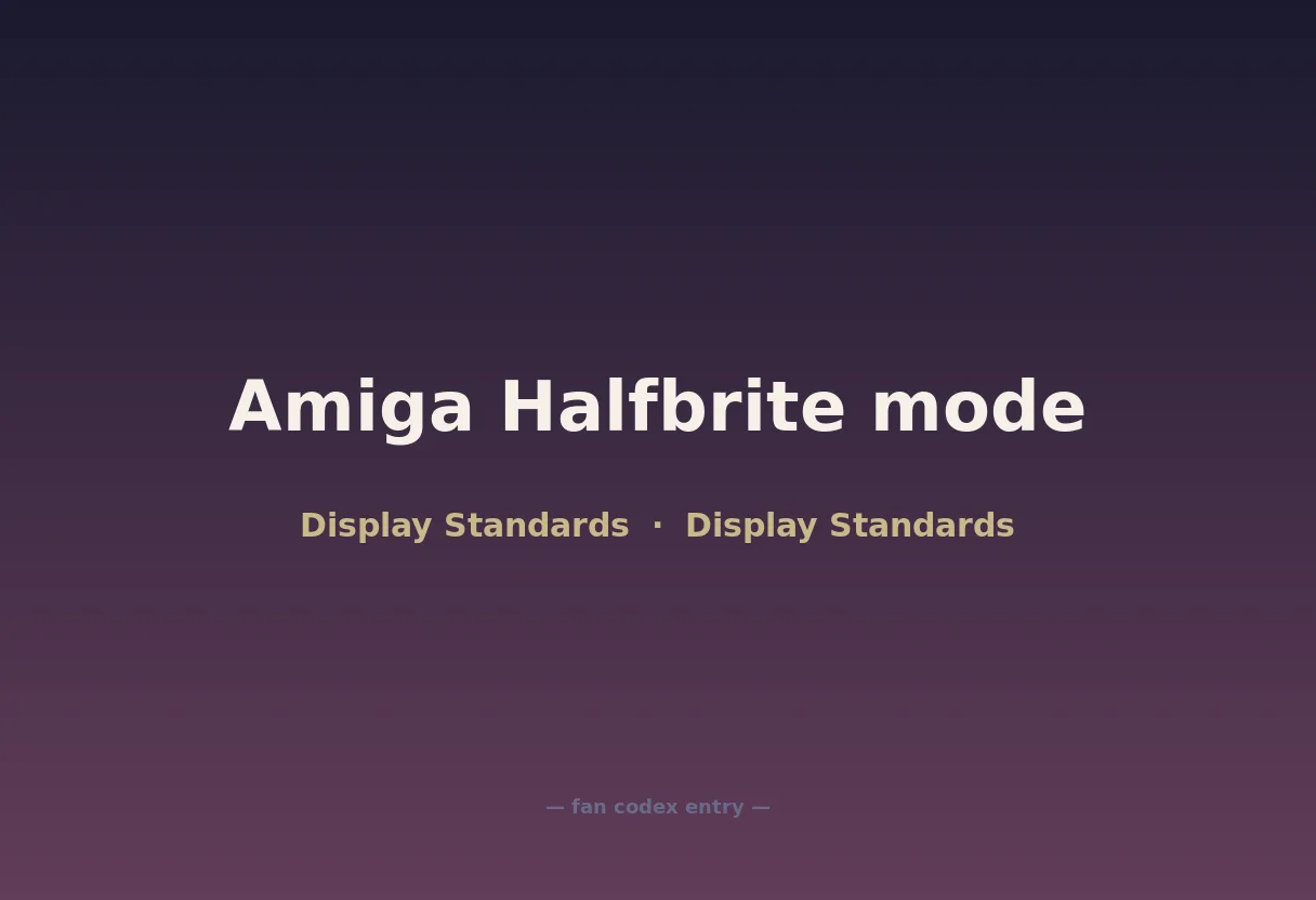 Amiga Halfbrite mode