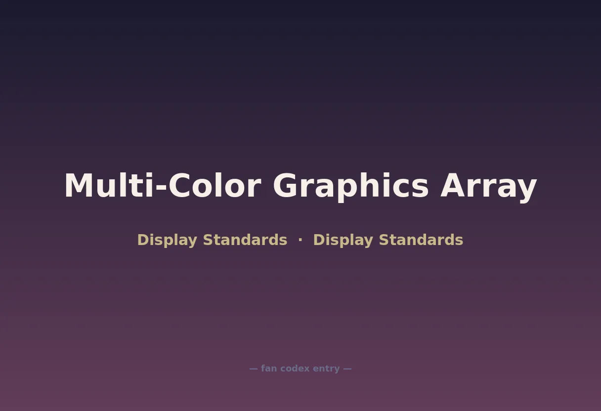 Multi-Color Graphics Array