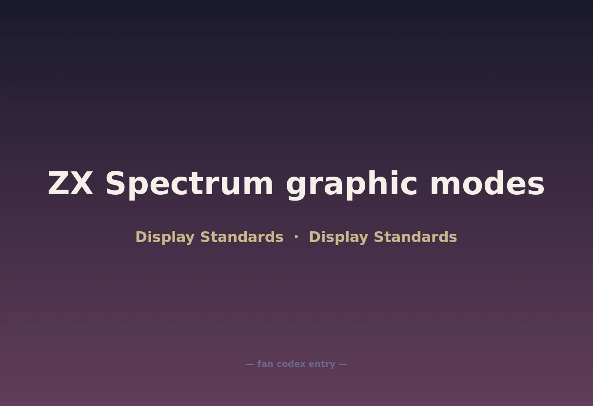 ZX Spectrum graphic modes