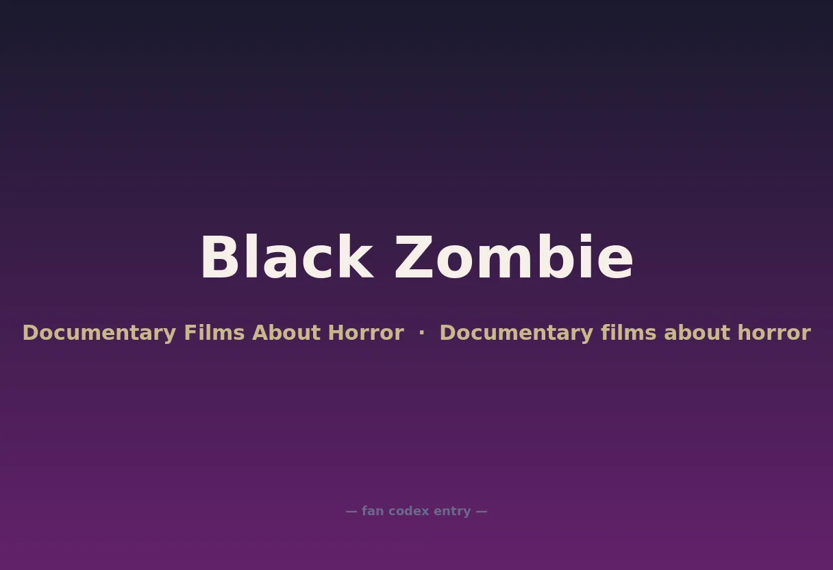 Black Zombie
