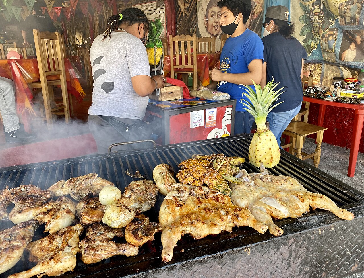 Pollo al carbón