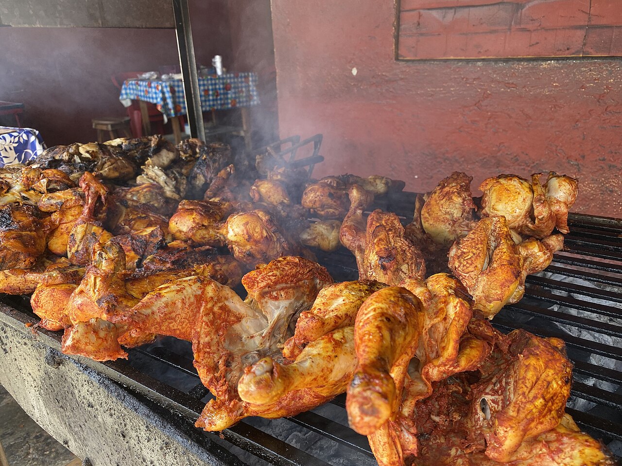 Pollo al carbón