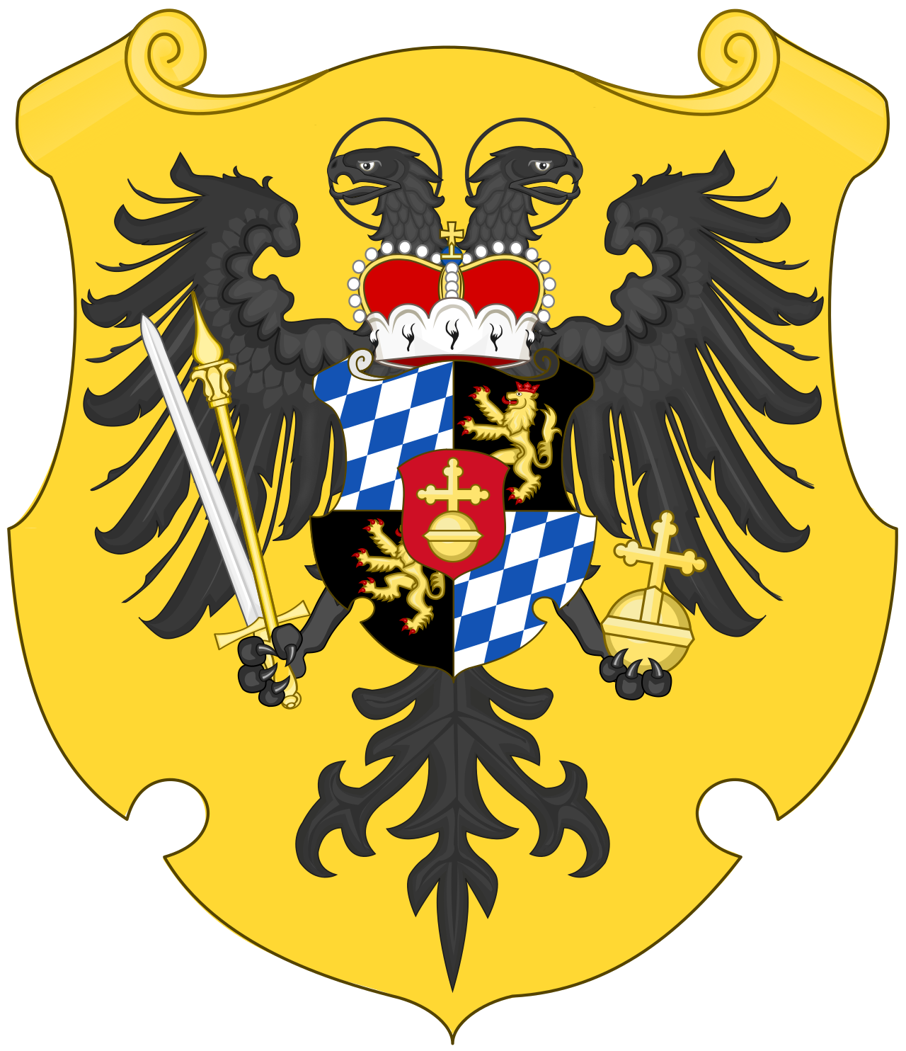 Coat of arms of Charles V, Holy Roman Emperor