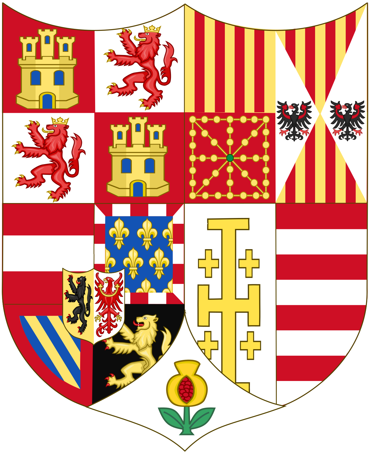 Coat of arms of Charles V, Holy Roman Emperor