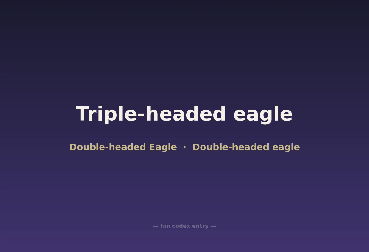 Triple-headed eagle