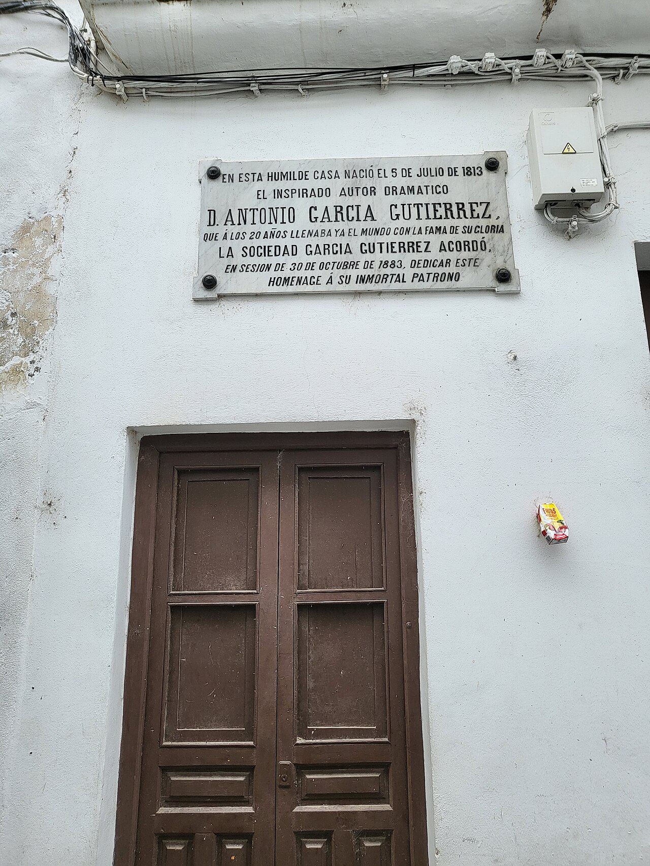 Casa natal A. García Gutiérrez