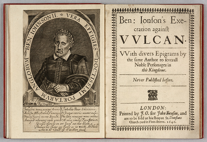Ben Jonson Execration against Vulcan title page