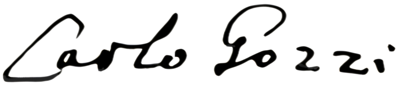 Carlo Gozzi - signature