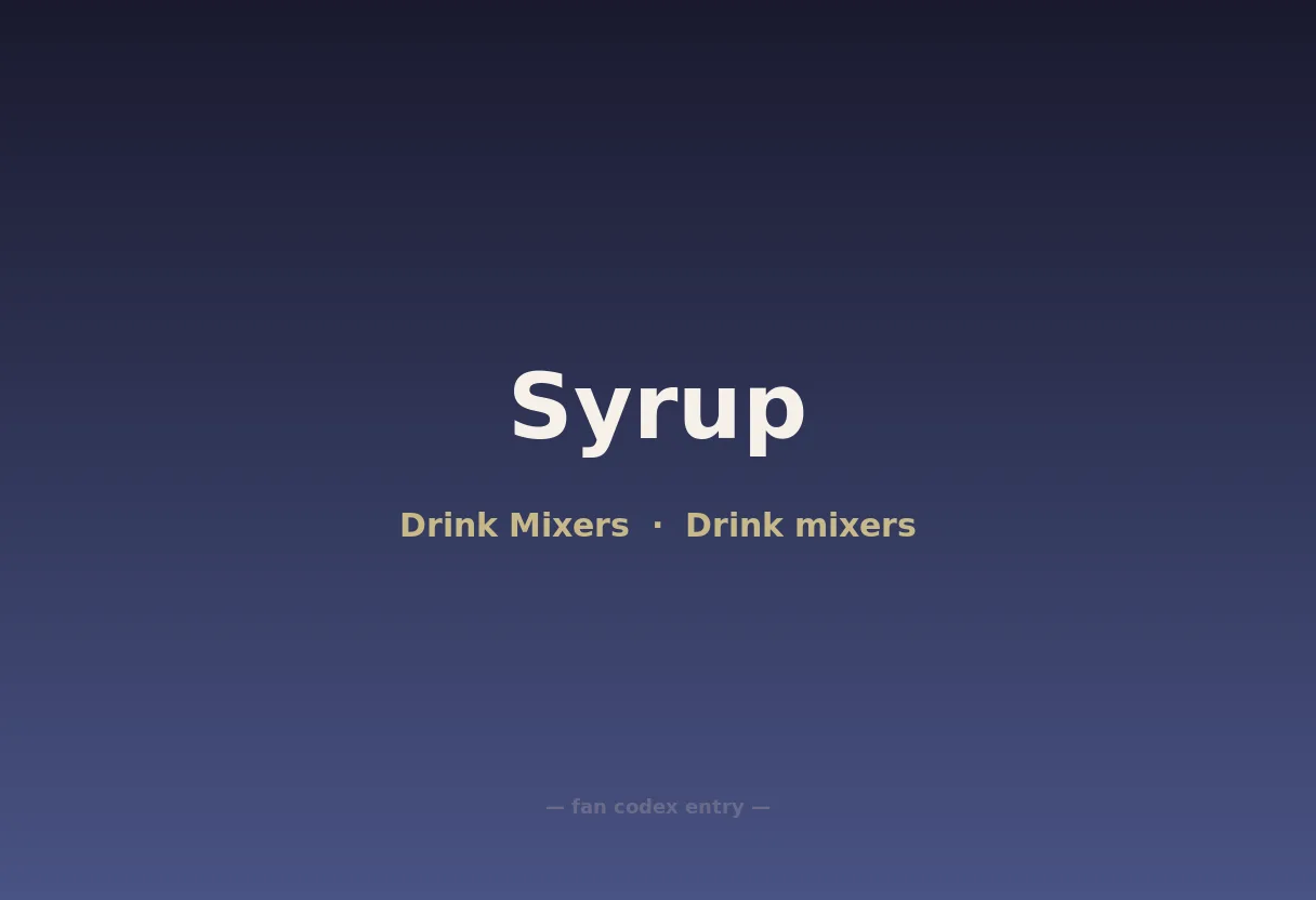 Syrup