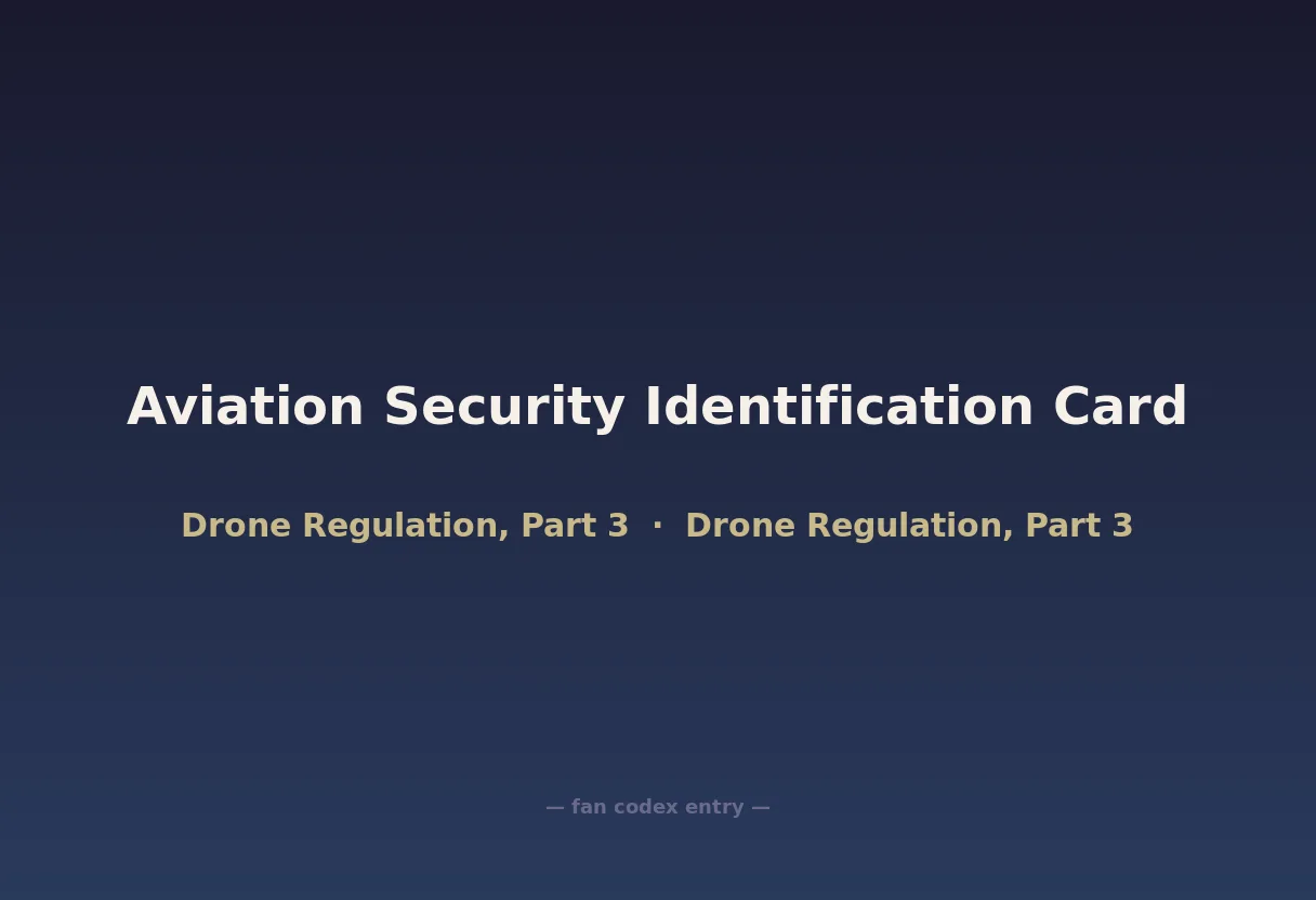Aviation Security Identification Card
