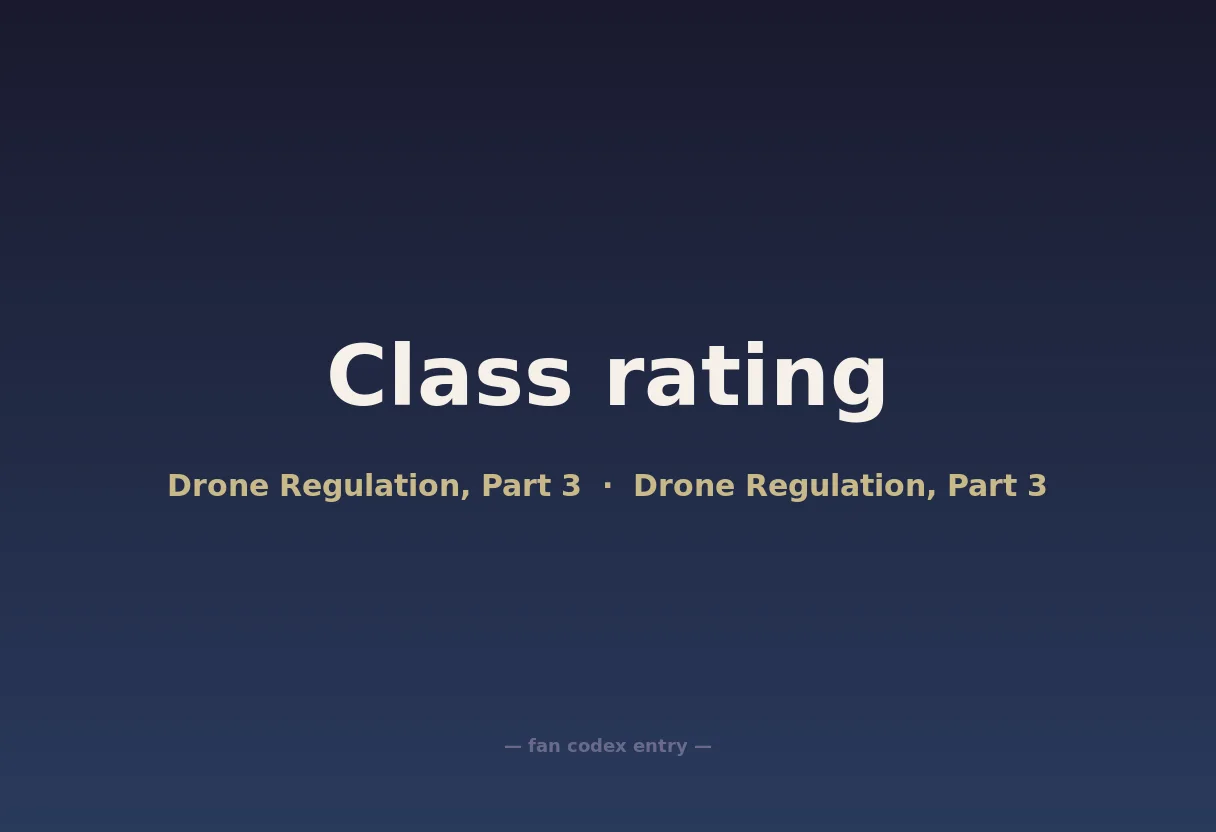 Class rating