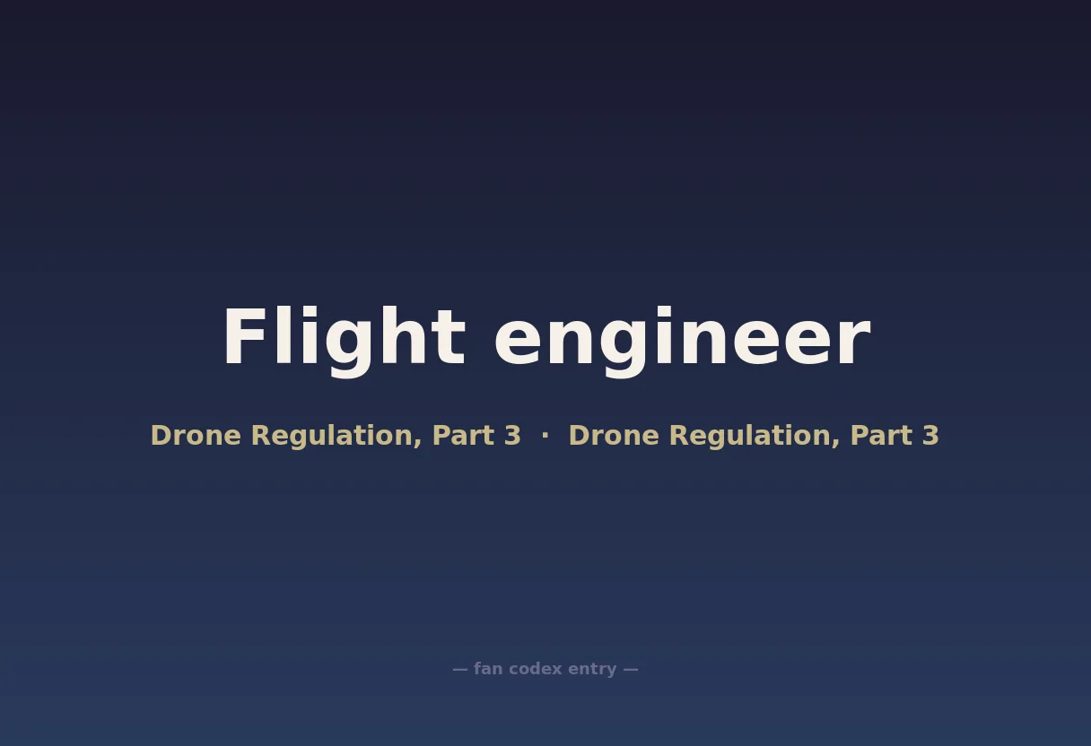Flight engineer
