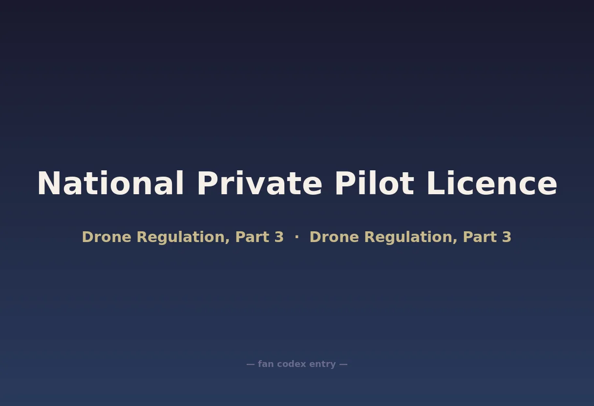 National Private Pilot Licence