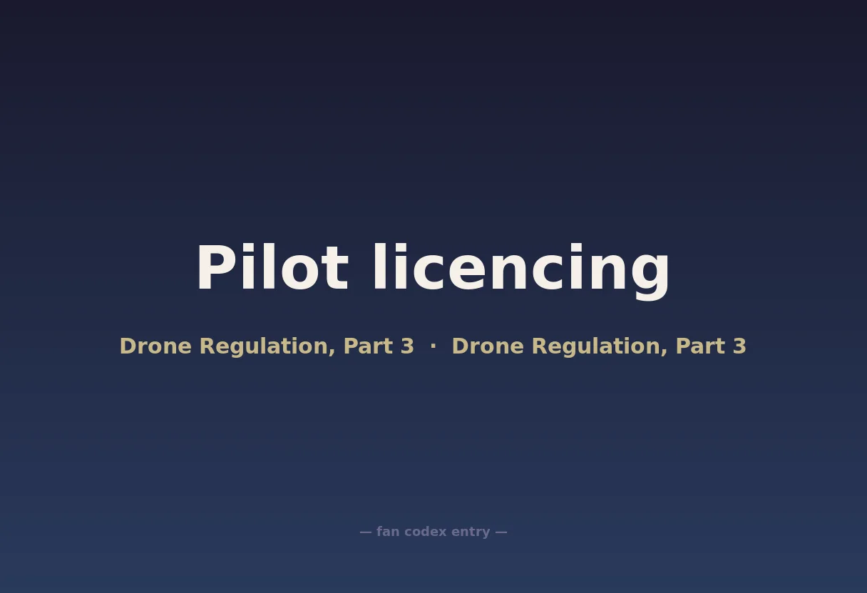 Pilot licencing