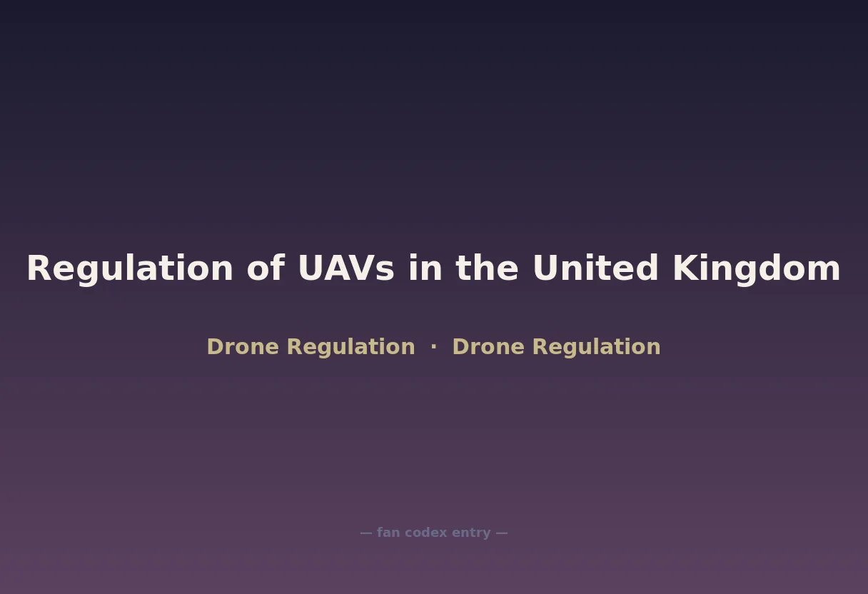 Regulation of UAVs in the United Kingdom
