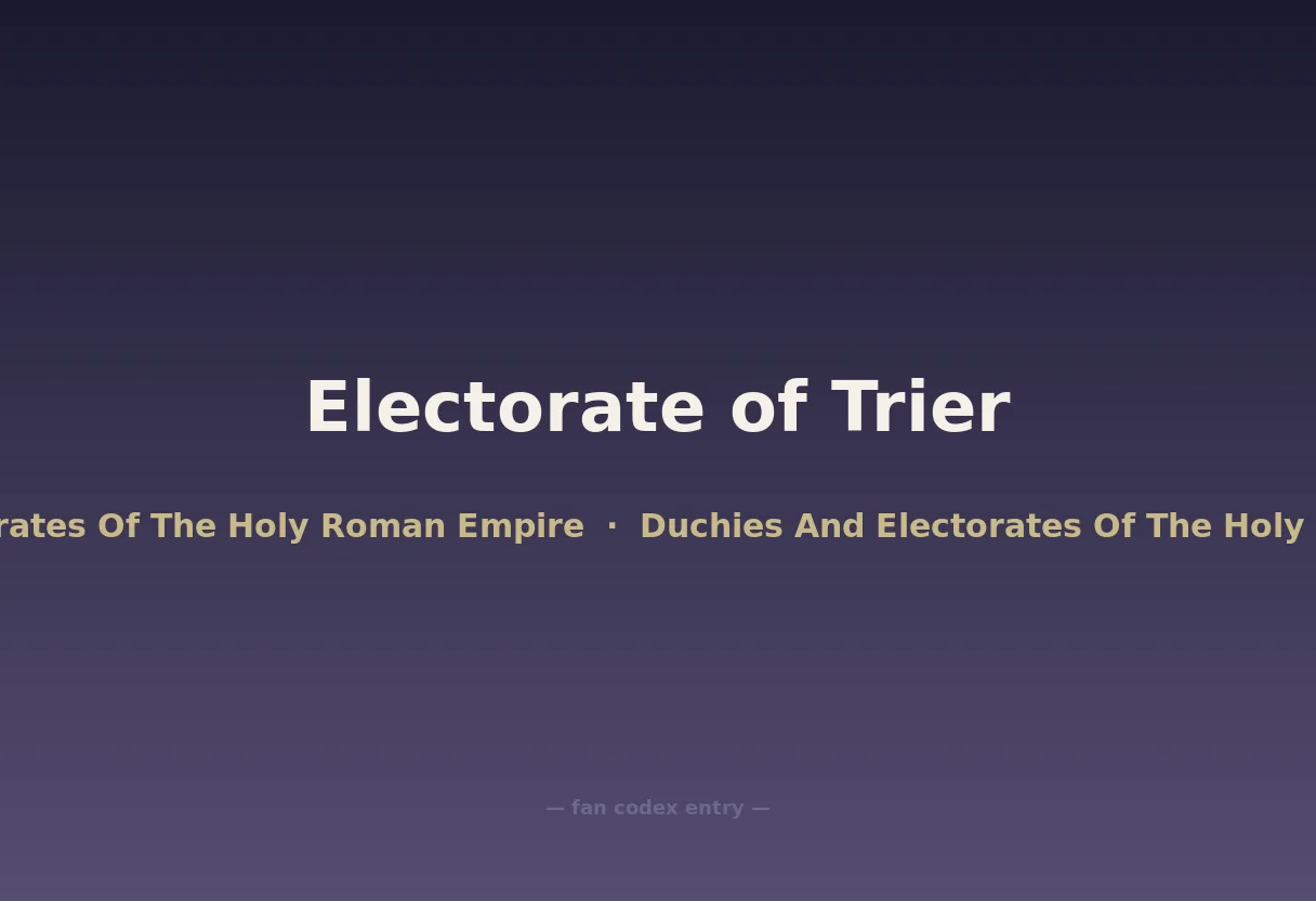 Electorate of Trier