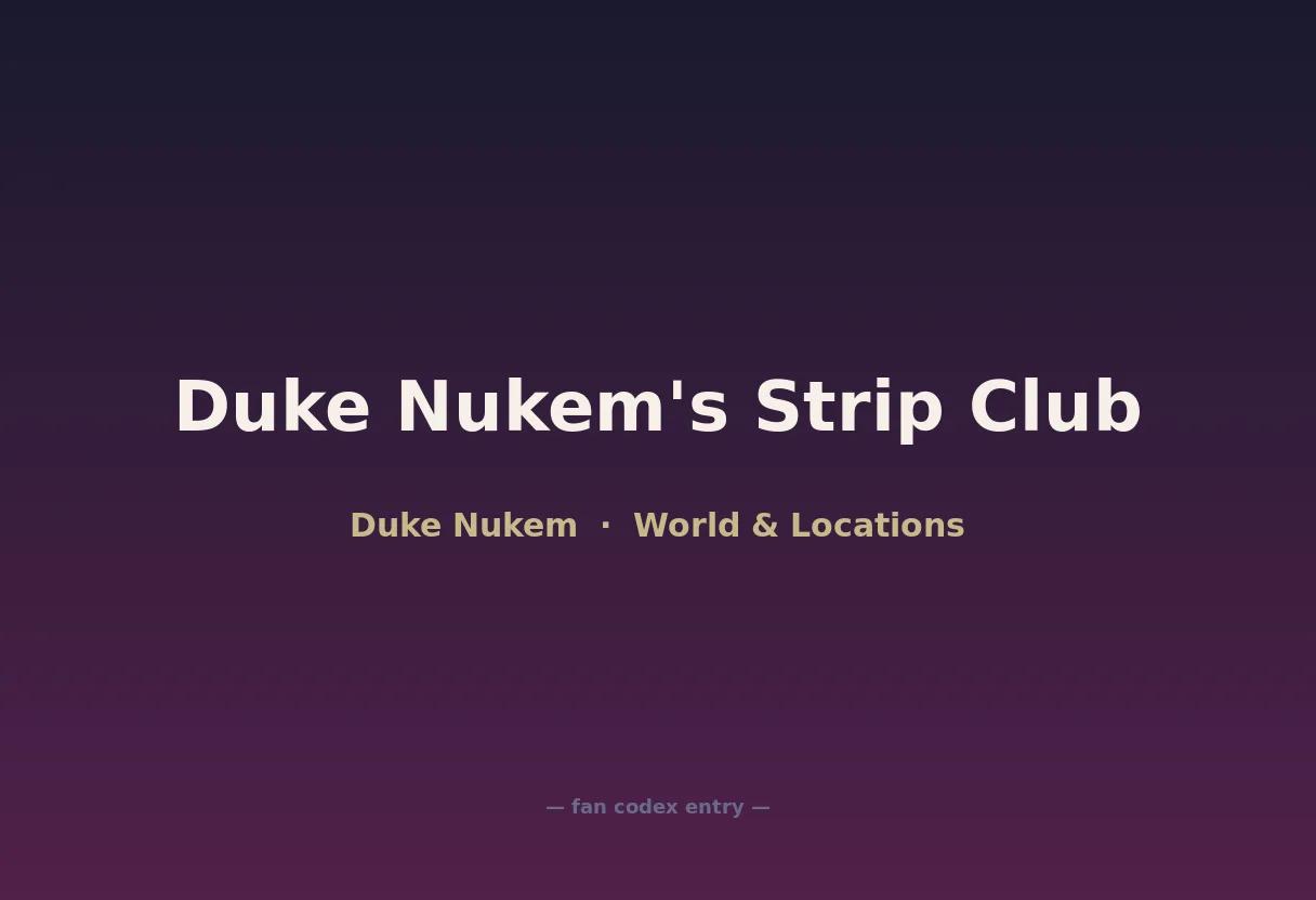 Duke Nukem's Strip Club
