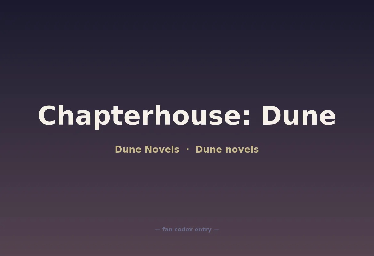 Chapterhouse: Dune