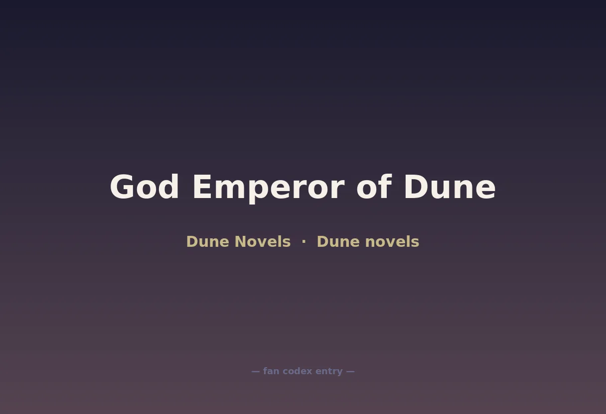 God Emperor of Dune