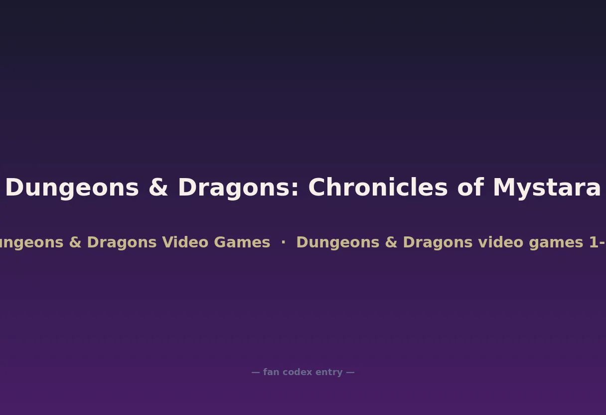 Dungeons & Dragons: Chronicles of Mystara