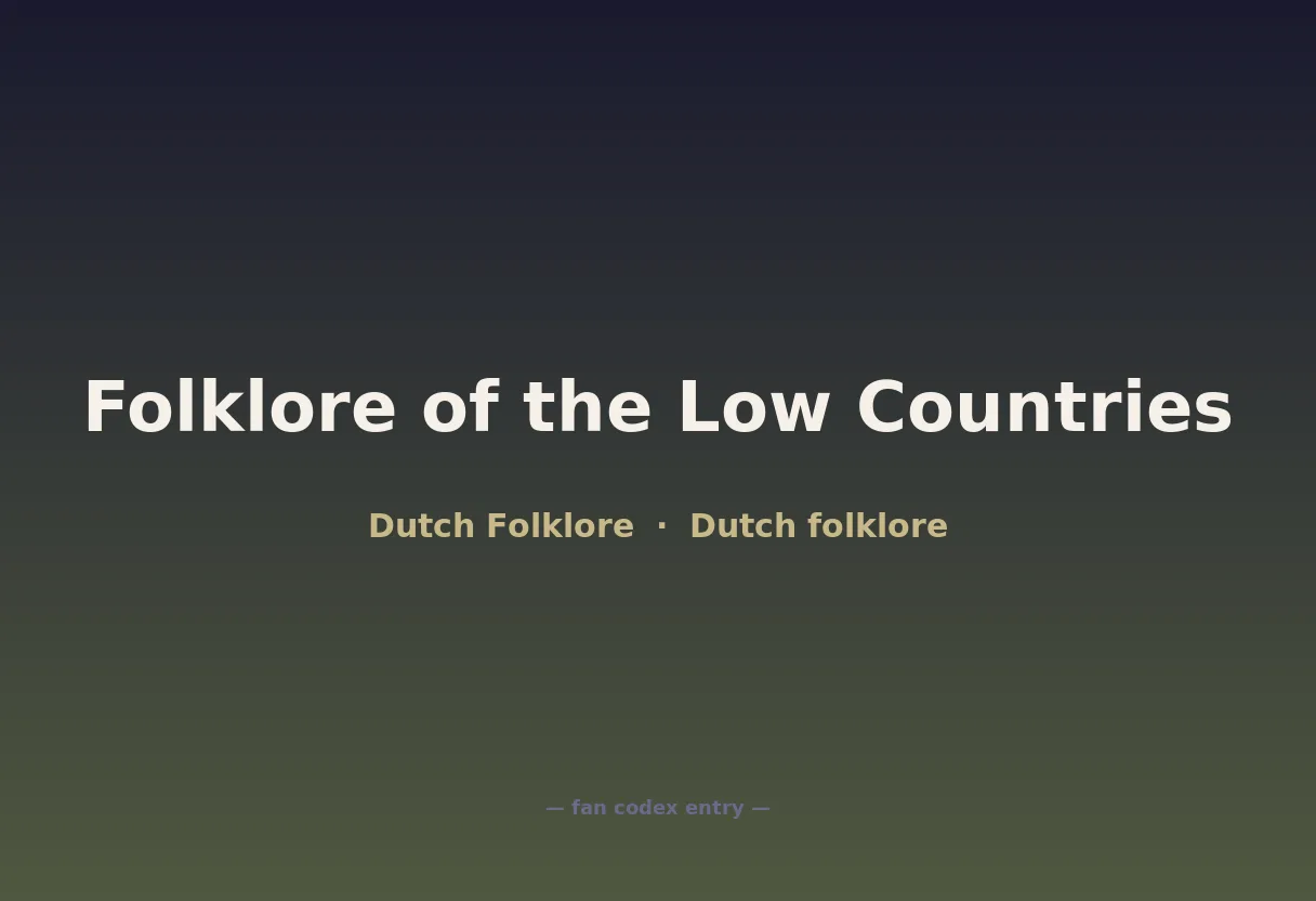 Folklore of the Low Countries