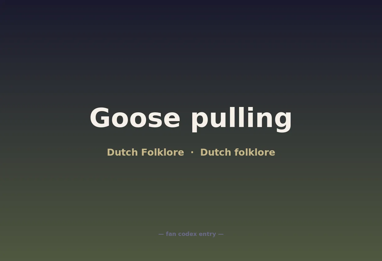 Goose pulling
