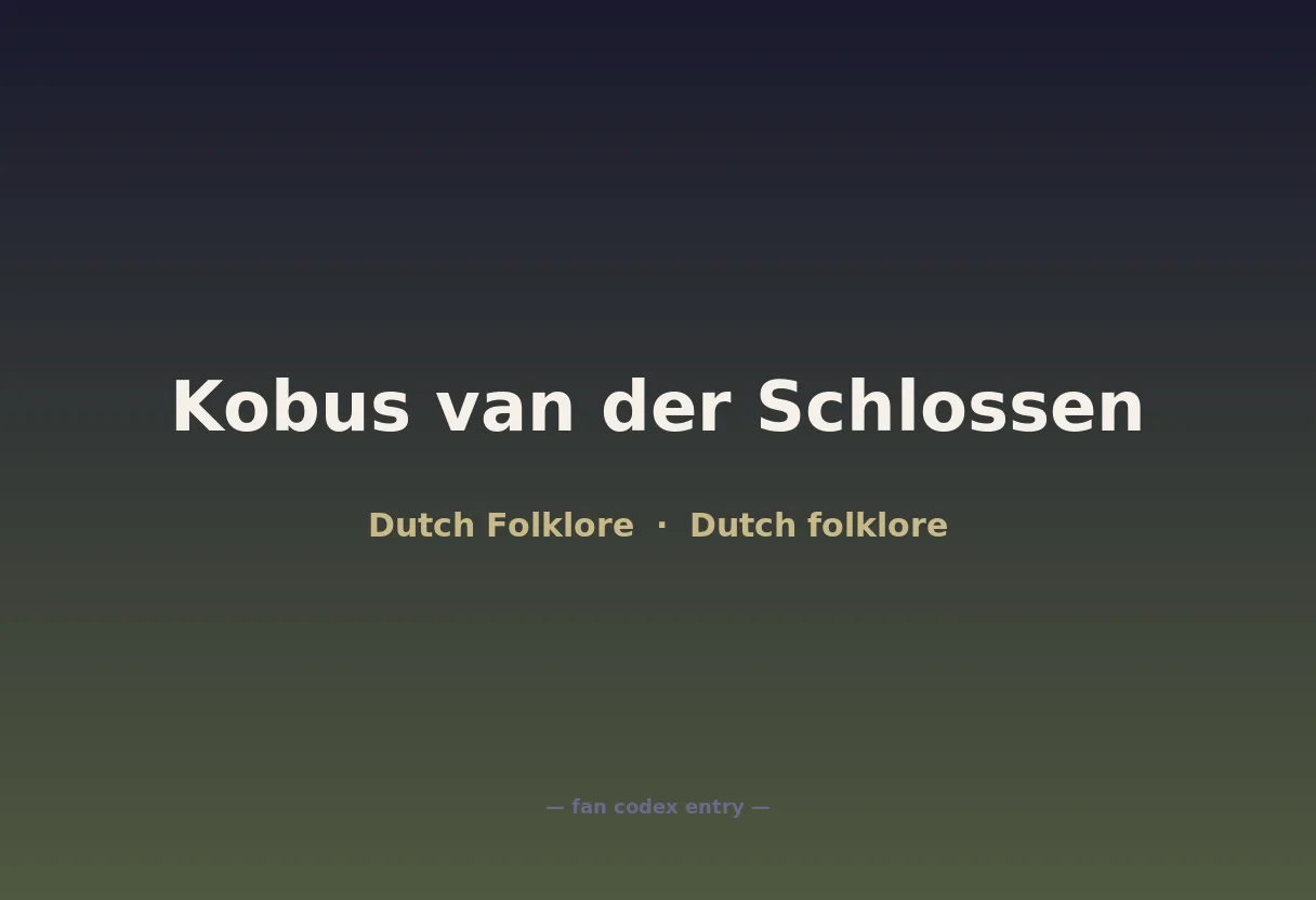 Kobus van der Schlossen