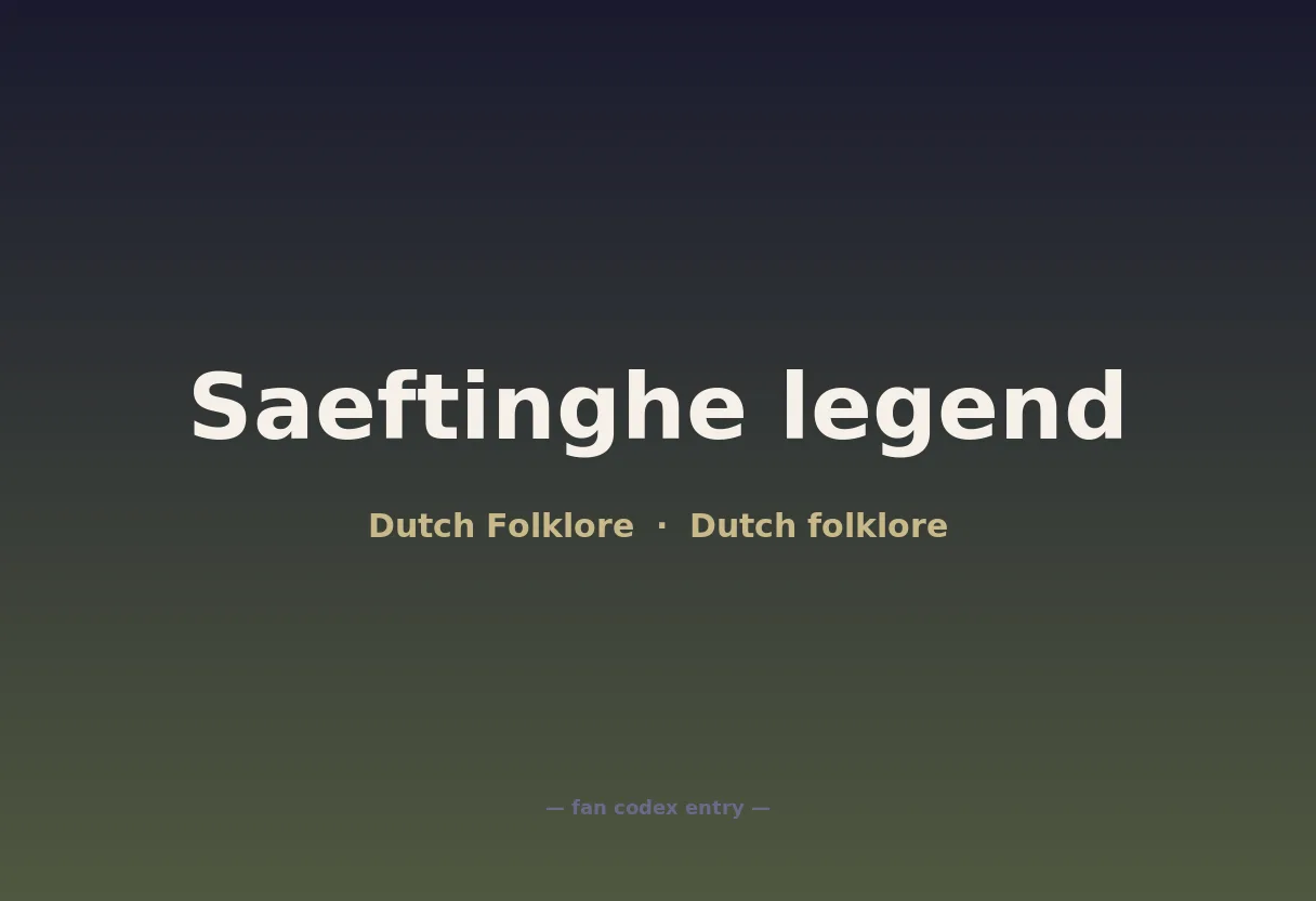 Saeftinghe legend