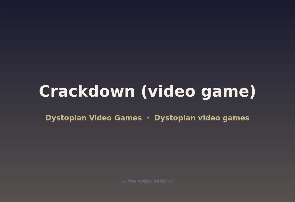 Crackdown (video game)