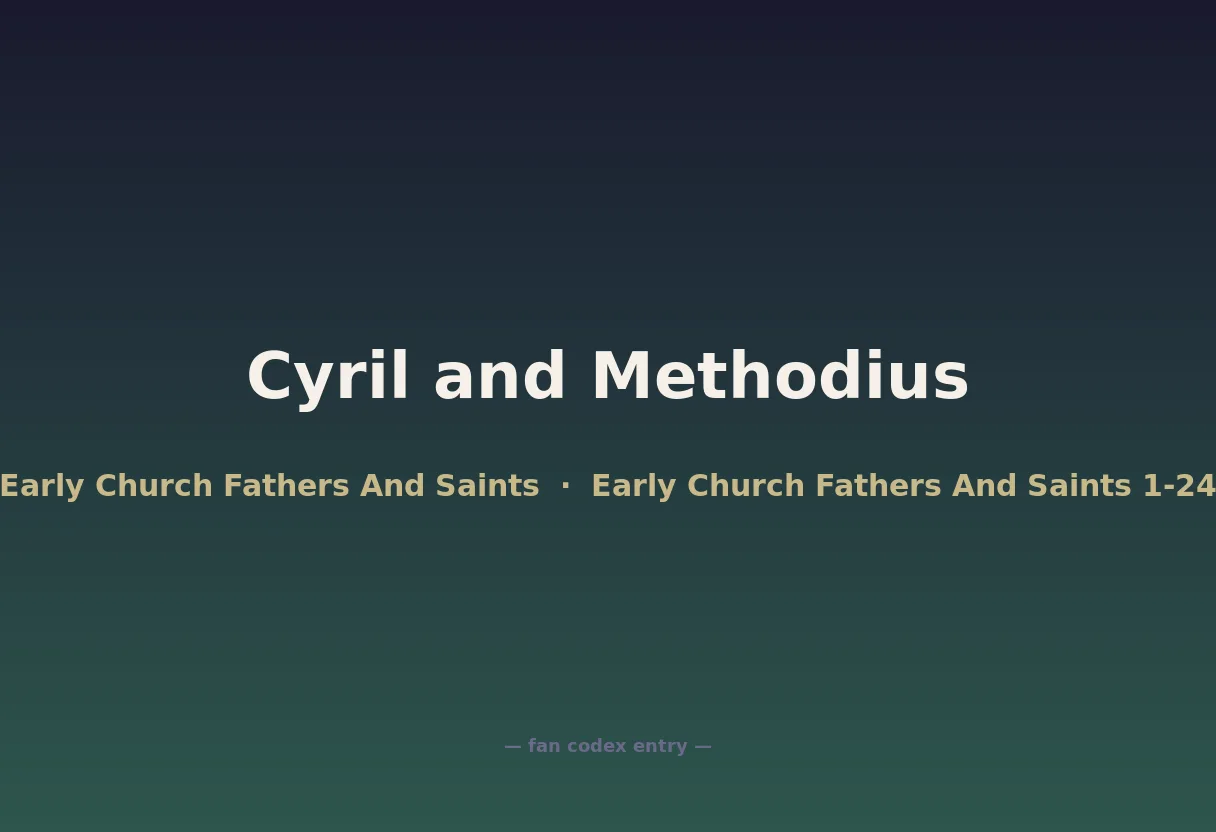 Cyril and Methodius