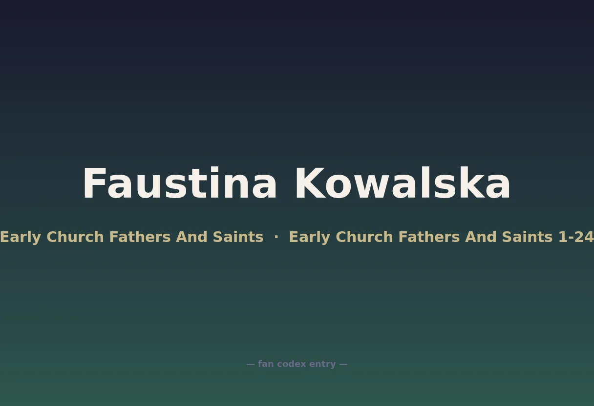 Faustina Kowalska