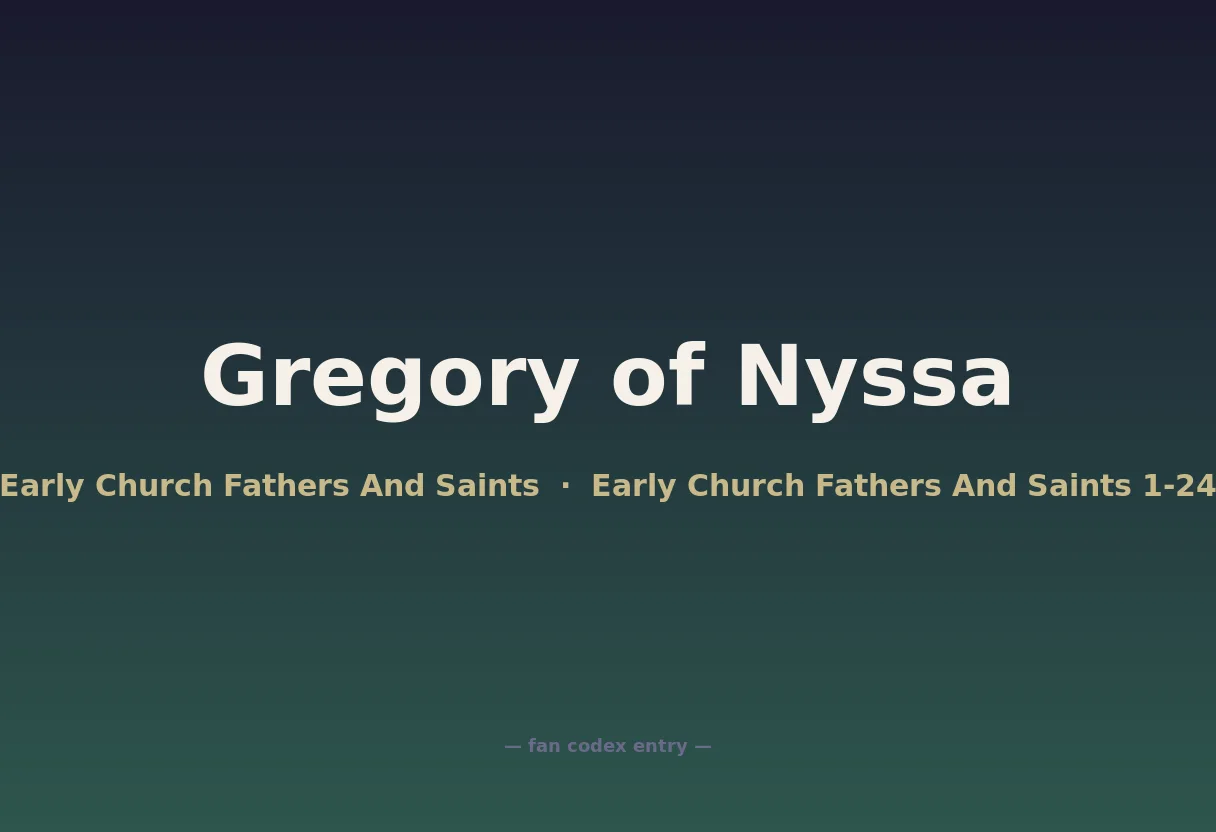 Gregory of Nyssa