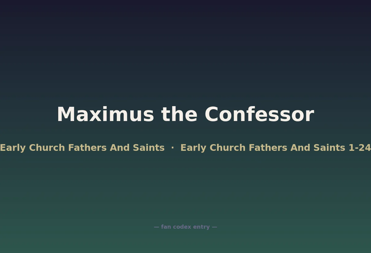 Maximus the Confessor