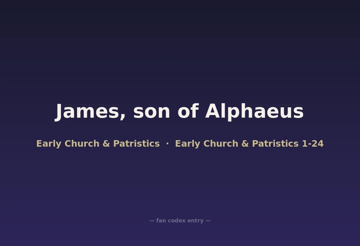 James, son of Alphaeus