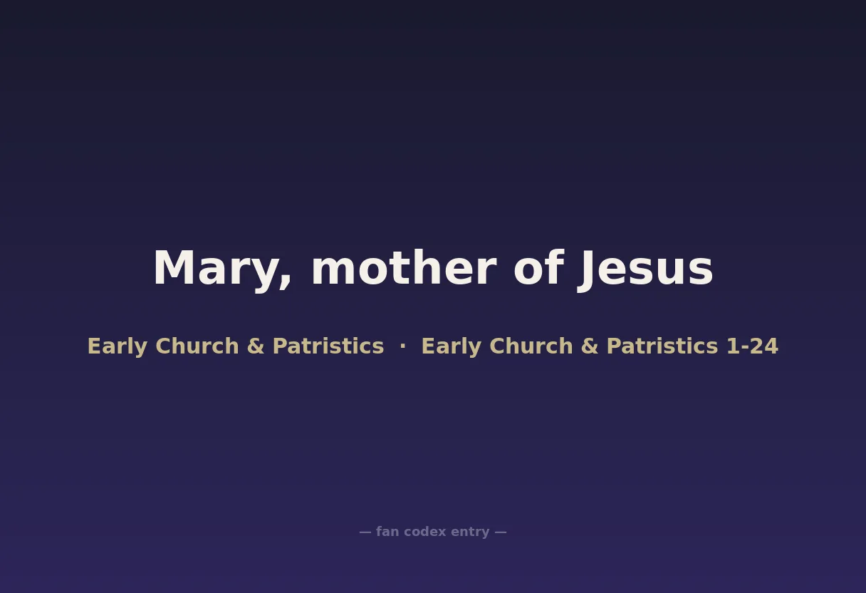 Mary, mother of Jesus