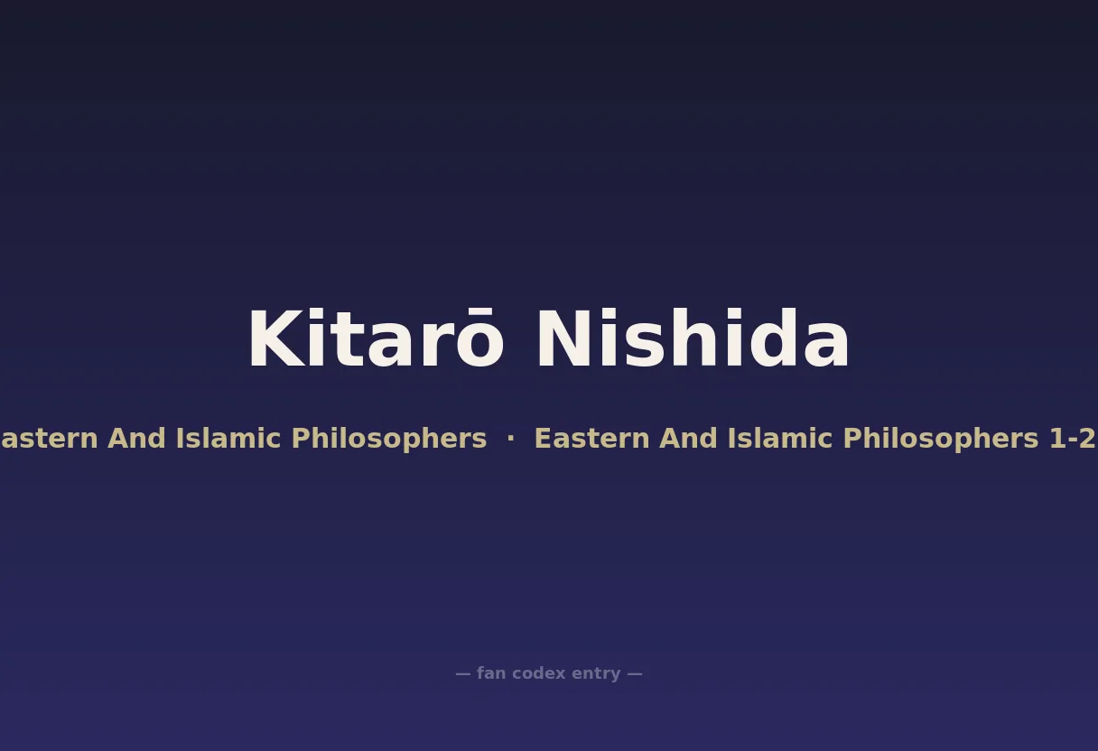Kitarō Nishida