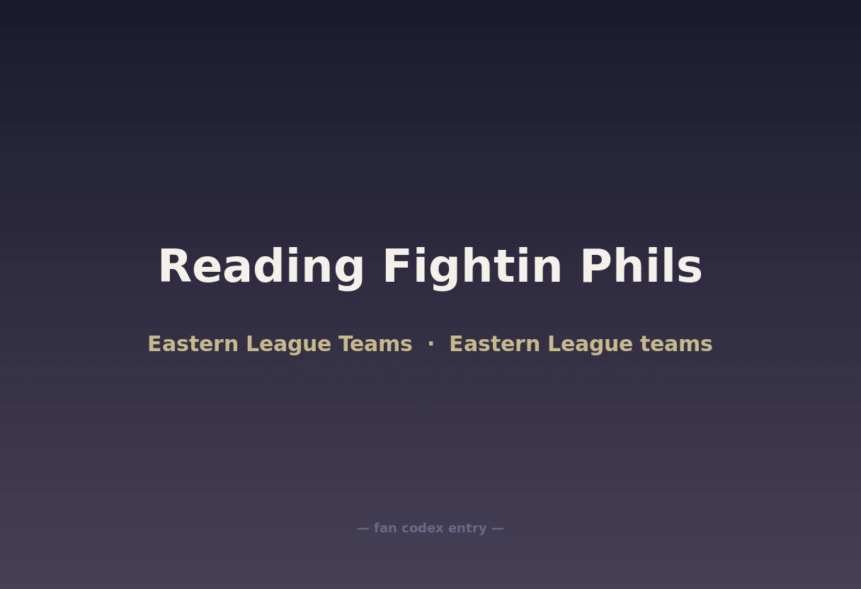 Reading Fightin Phils