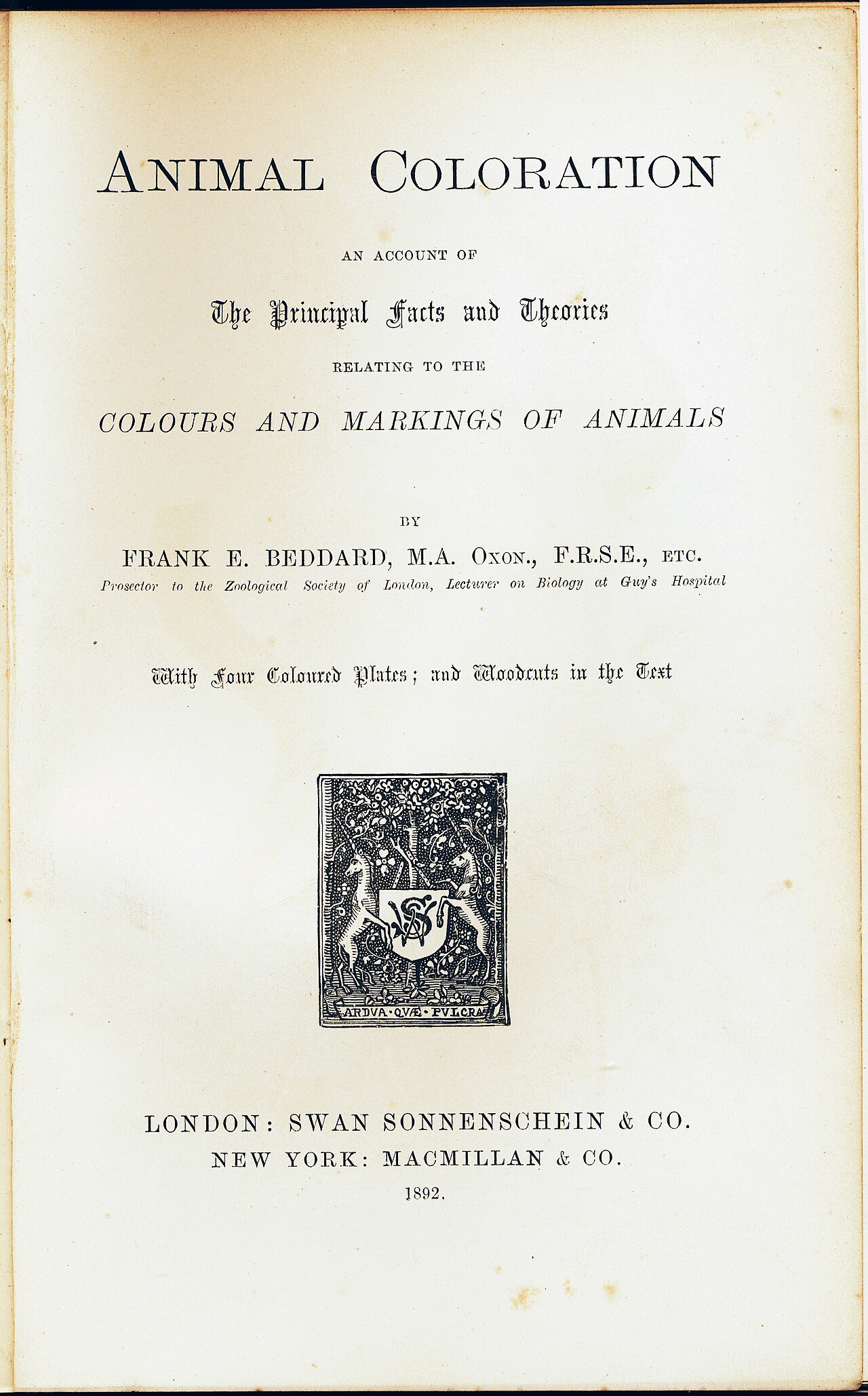 Animal coloration