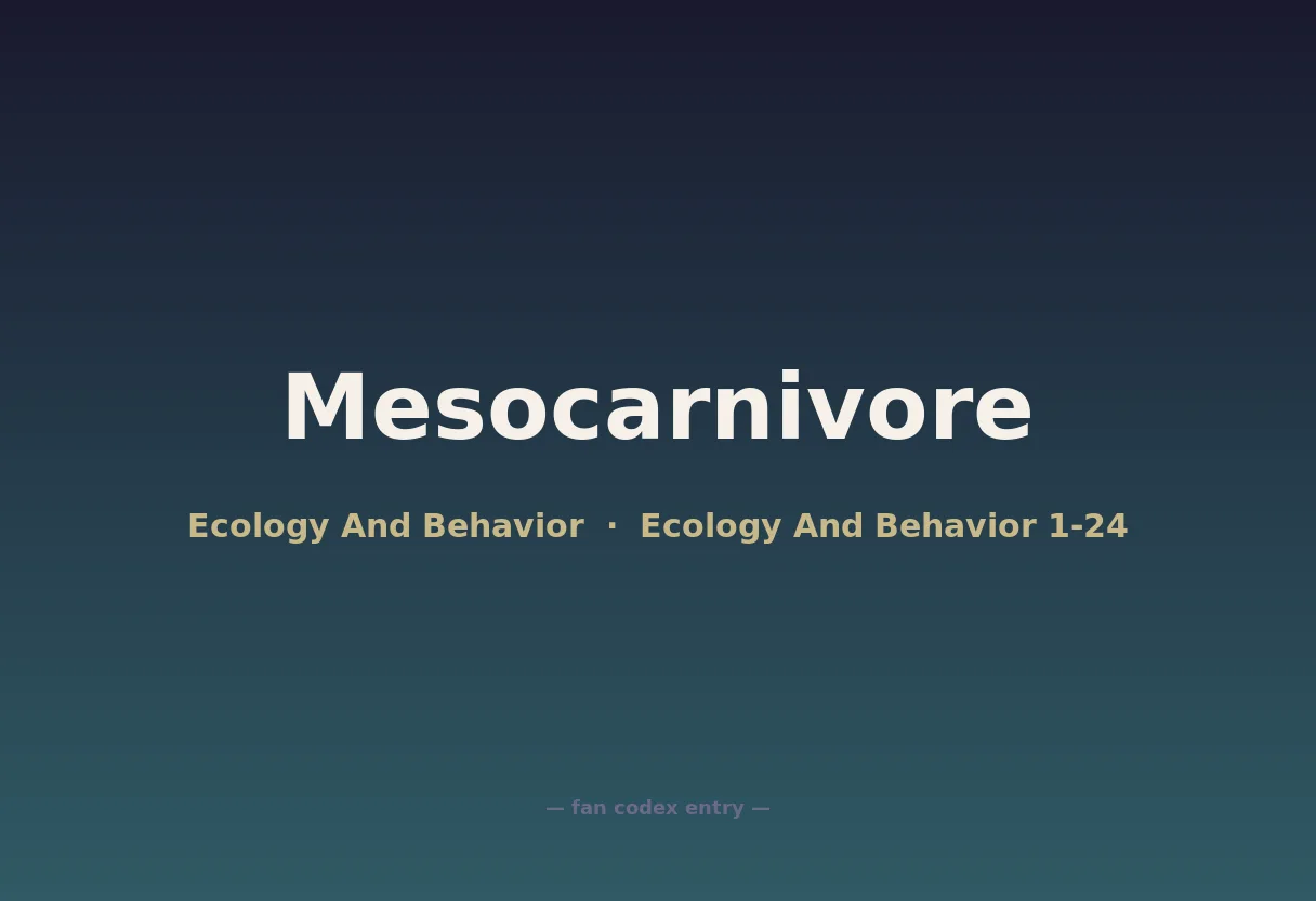 Mesocarnivore