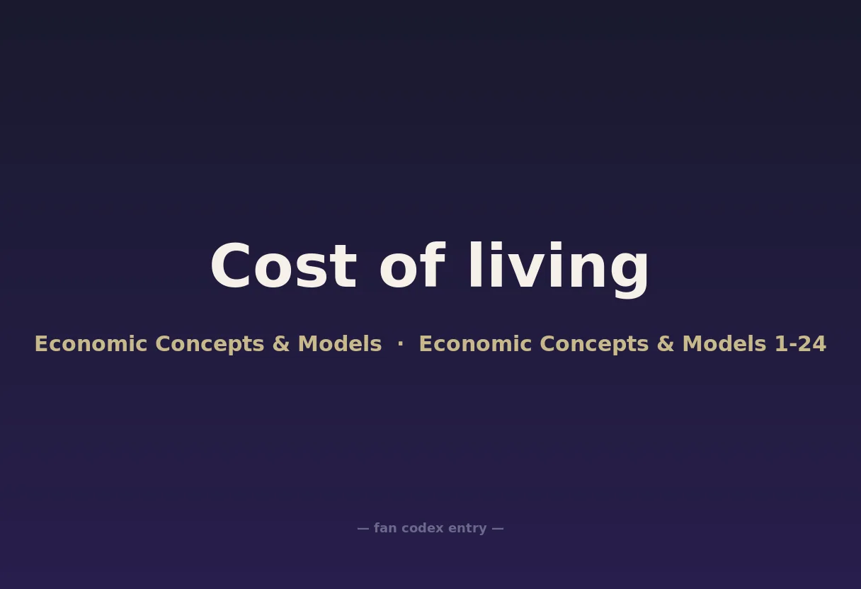 Cost of living