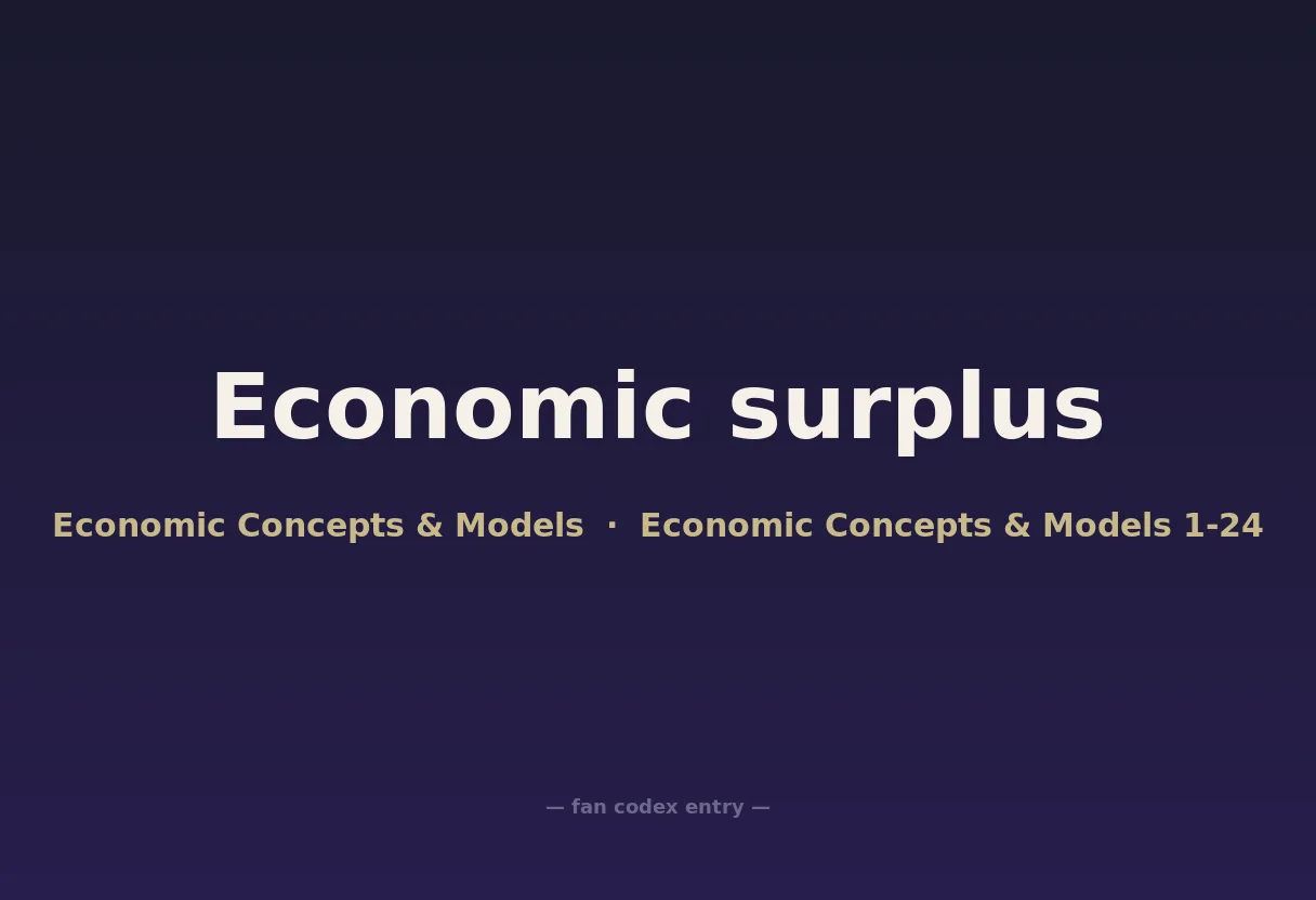 Economic surplus